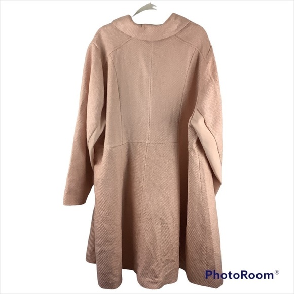 Torrid Light Pink Woolen Fit & Flare Coat **** - Picture 3 of 10